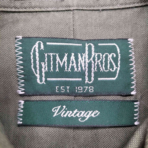 ギットマンブラザーズヴィンテージ GITMAN BROS VINTAGE USA製 ボタンダウンシャツ メンズ 15 1/2