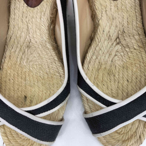 クリスチャンルブタン CHRISTIAN LOUBOUTIN エスパドリーユ ウエッジソール スリングバックサンダル レディース 35