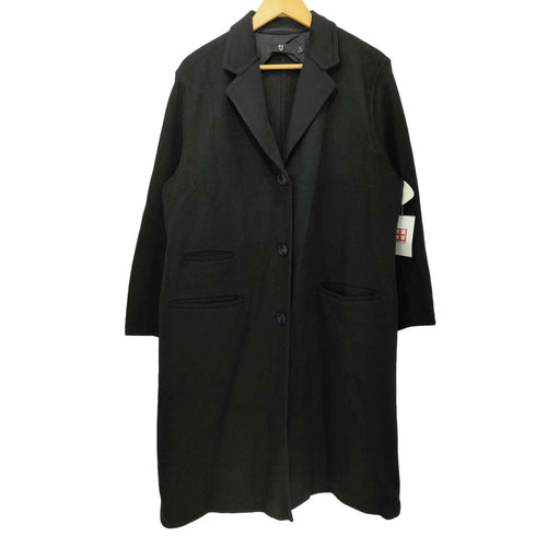 ユニクロプラスジェイ UNIQLO+J カシミヤブレンドチェスターコート ブラック XLサイズ レディース JPN:XL