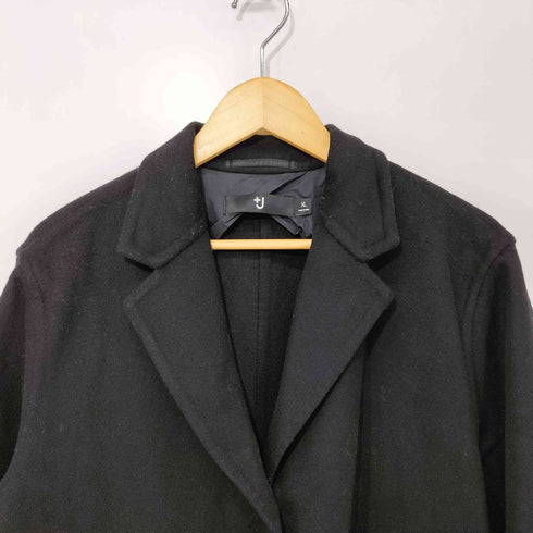ユニクロプラスジェイ UNIQLO+J カシミヤブレンドチェスターコート ブラック XLサイズ レディース JPN:XL