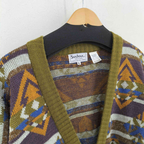 SANTANA 90S アクリルレーヨン カーディガン メンズ import:M