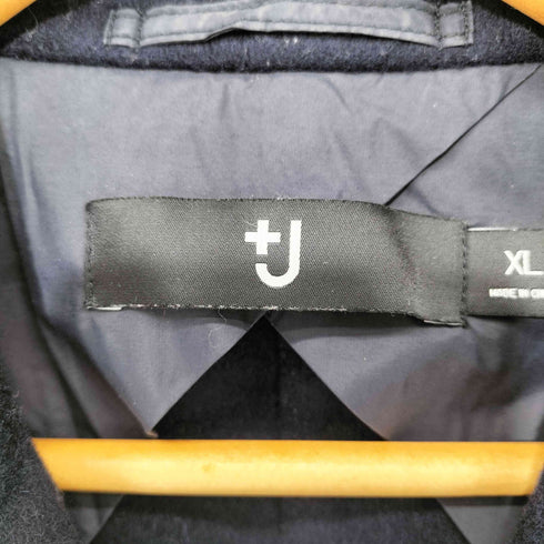 ユニクロプラスジェイ UNIQLO+J カシミヤブレンドチェスターコート ネイビー XLサイズ レディース JPN:XL