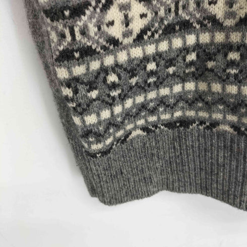 ブルックスブラザーズ BROOKS BROTHERS キャメルヘア ネイティブ柄 Vネックニット メンズ JPN:S