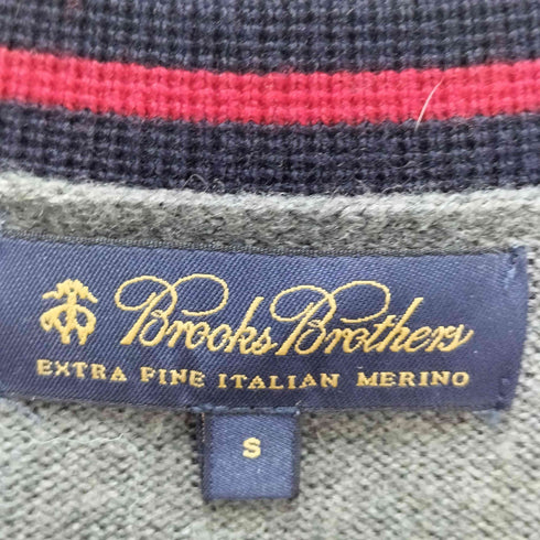 ブルックスブラザーズ BROOKS BROTHERS パイピングライン ウールVネックカーディガン メンズ JPN:S