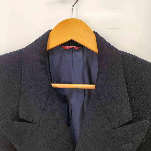 ダーバン DURBAN タスマニア ウール ダブルブレスト チェスターコート ピークトラベル 肩パッド メンズ