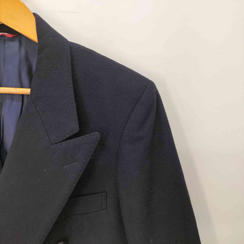 ダーバン DURBAN タスマニア ウール ダブルブレスト チェスターコート ピークトラベル 肩パッド メンズ