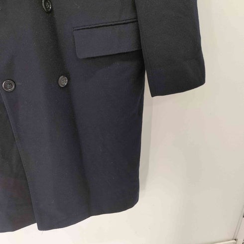 ダーバン DURBAN タスマニア ウール ダブルブレスト チェスターコート ピークトラベル 肩パッド メンズ