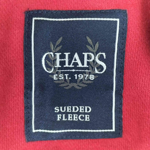 チャップス CHAPS SUEDED FLEECE ワンポイント刺繍 コットンスウェット メンズ JPN:L
