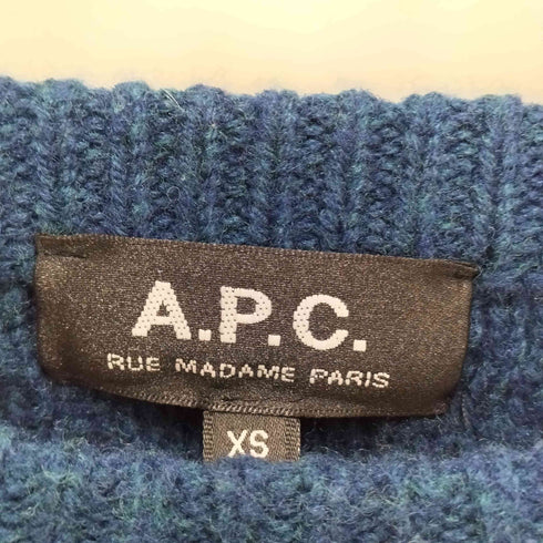 アーペーセー A.P.C. ケーブル編みクルーネックニットセーター メンズ JPN:XS