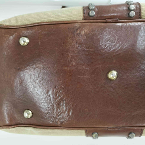 ジェイアンドエムデヴィッドソン J&M Davidson レザー切替 スタッズ トートバッグ レディース