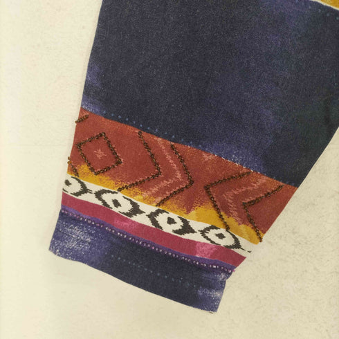 CHICO'S DESIGN ネイティブデザインビジュー装飾シャツジャケット メンズ 1