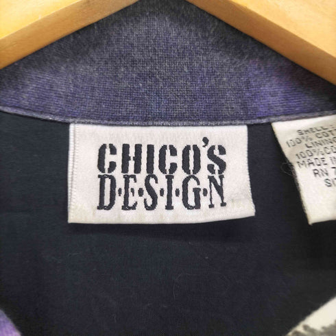 CHICO'S DESIGN ネイティブデザインビジュー装飾シャツジャケット メンズ 1