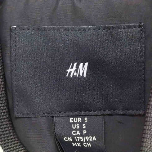 エイチアンドエム H&M フロント刺繍 スタジャン メンズ import:S