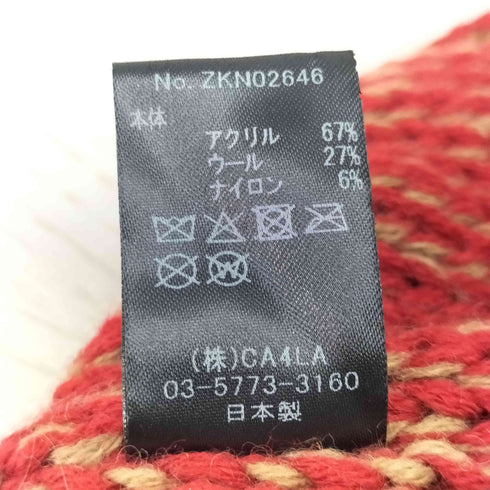 カシラ CA4LA TWO PATTERNS WATCH7 ニット帽 メンズ ONE SIZE