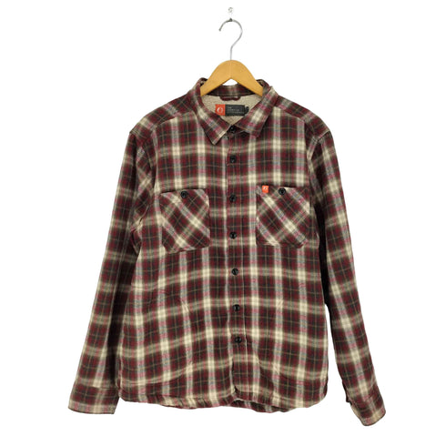 THE AMERICAN OUTDOORSMAN 裏地ボアチェック柄ネルシャツ メンズ import:L