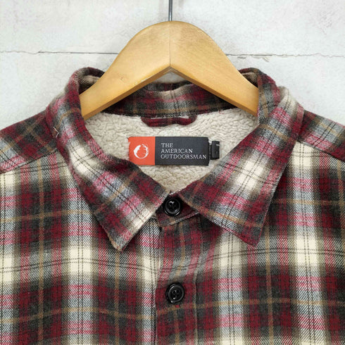 THE AMERICAN OUTDOORSMAN 裏地ボアチェック柄ネルシャツ メンズ import:L