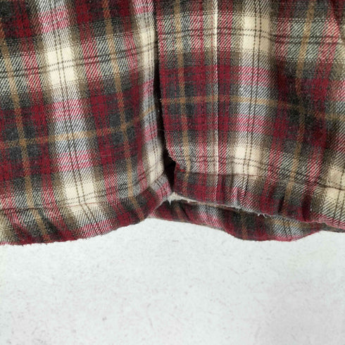 THE AMERICAN OUTDOORSMAN 裏地ボアチェック柄ネルシャツ メンズ import:L