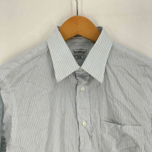 バーバリーズ BURBERRYS 80-90S 白タグ OLD L/S ストライプシャツ レディース 38-80