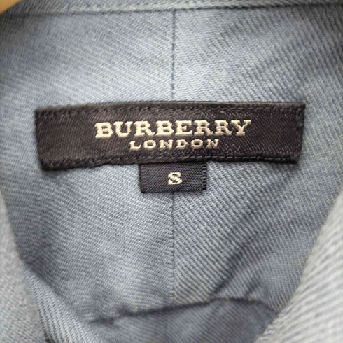 バーバリーロンドン BURBERRY LONDON ホース刺繍 カシミヤ混 L/S シャツ メンズ import:S
