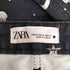 ザラ ZARA マーメイドプリント 総柄 ストレート デニムパンツ レディース 44