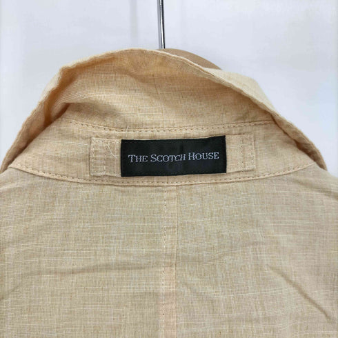 ザスコッチハウス The Scotch House リネン混 ジップアップシャツ ジャケット メンズ import:S