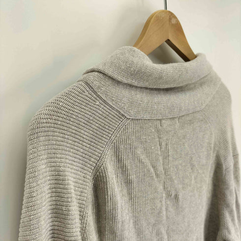 ポールスチュアート Paul Stuart リネン混 ショールカラー リブ編み ニット カーディガン メンズ import:XL