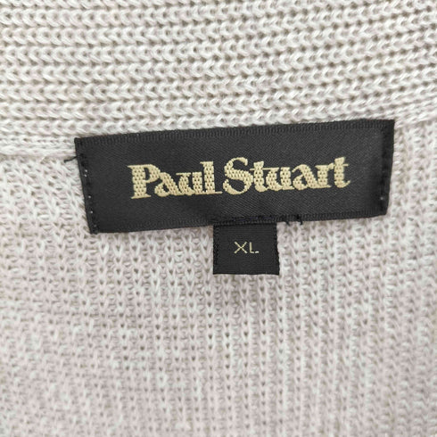 ポールスチュアート Paul Stuart リネン混 ショールカラー リブ編み ニット カーディガン メンズ import:XL