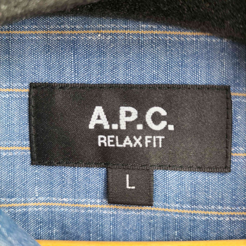 アーペーセー A.P.C. リラックスフィットコットンリネンシャツ メンズ import:L