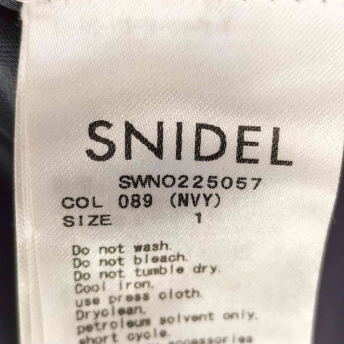 スナイデル snidel Sustainaブラウスカラードッキングプリーツニットワンピ レディース JPN:1