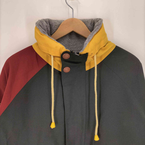 ノーティカ NAUTICA 80-90s 小文字タグ マルチカラー リバーシブル フリース ジップアップ ブルゾン セーリング ジャケット メンズ import:L