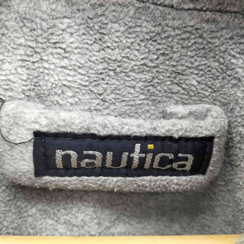 ノーティカ NAUTICA 80-90s 小文字タグ マルチカラー リバーシブル フリース ジップアップ ブルゾン セーリング ジャケット メンズ import:L