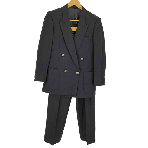 ニナリッチ NINA RICCI ピークドラペル ダブル テーラードジャケット 紺ブレ メンズ