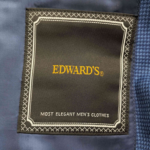 エドワーズ edwards チェック柄 千鳥格子 2B テーラードジャケット メンズ