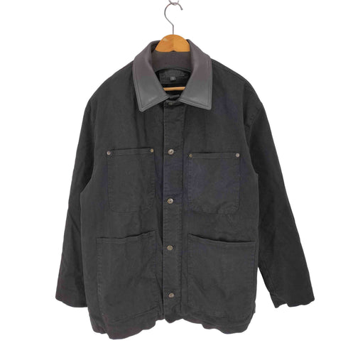 ザラ ZARA コンビキルティングパーカー メンズ import:L
