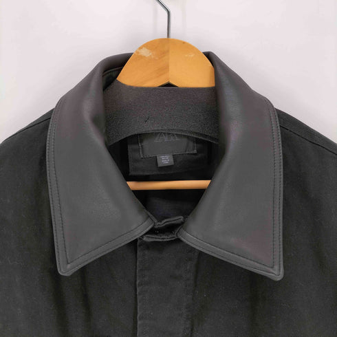 ザラ ZARA コンビキルティングパーカー メンズ import:L