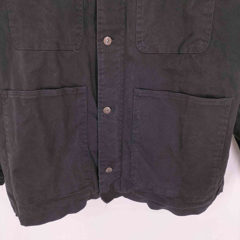 ザラ ZARA コンビキルティングパーカー メンズ import:L