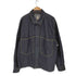 ザラ ZARA ステッチ インディゴデニムシャツジャケット メンズ import:L