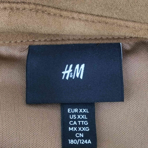 エイチアンドエム H&M スエードライク ボックスシャツジャケット メンズ JPN:XXL