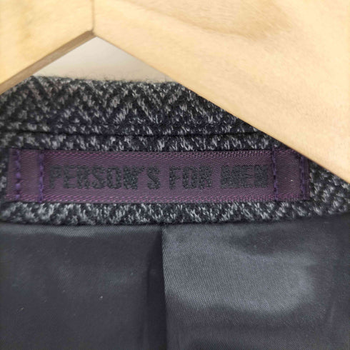 パーソンズフォーメン person's for men ヘリンボーン 2ピース セットアップ スーツ メンズ