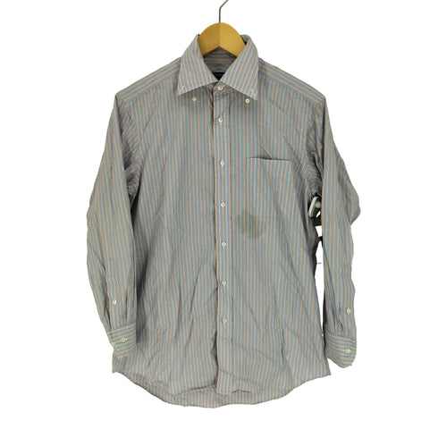 バーバリーロンドン BURBERRY LONDON 日本製 マルチストライプ L/S シャツ メンズ 38-80