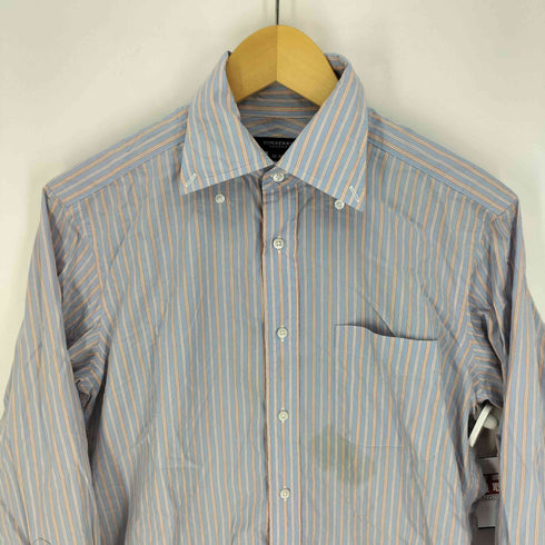 バーバリーロンドン BURBERRY LONDON 日本製 マルチストライプ L/S シャツ メンズ 38-80