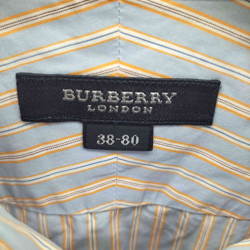 バーバリーロンドン BURBERRY LONDON 日本製 マルチストライプ L/S シャツ メンズ 38-80
