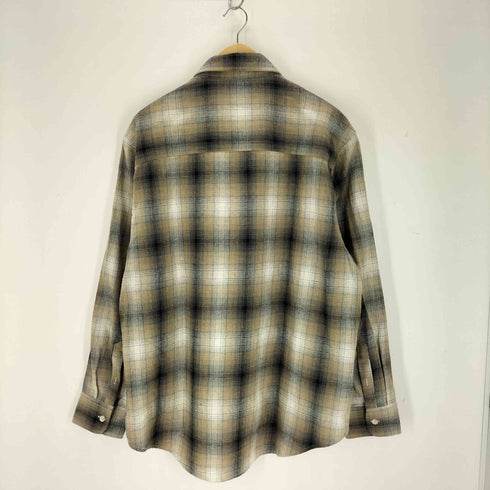 ザラ ZARA L/Sオンブレチェックシャツ メンズ import:XL