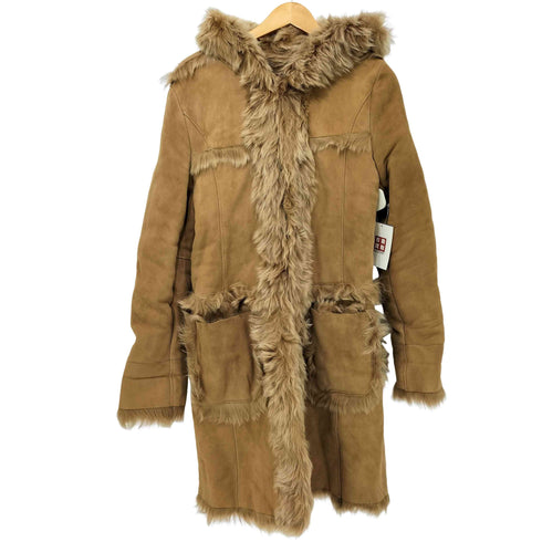 YHKIM ラムレザー ムートンコート レディース JPN:2