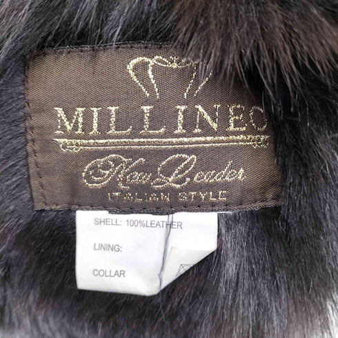 MILLINEO リアルレザー ムートンダッフルコート レディース