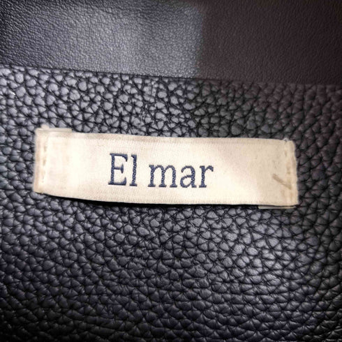 El mar レザー スクエアワンハンドルショルダーバッグ レディース