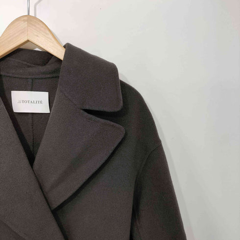 ラトータリテ La Totalite ウールナイロン リバーPコート レディース