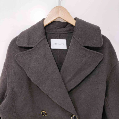 ラトータリテ La Totalite ウールナイロン リバーPコート レディース