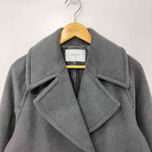 オペークドットクリップ OPAQUE.CLIP ウールカシミヤブレンド ミドルピーコート レディース JPN:38