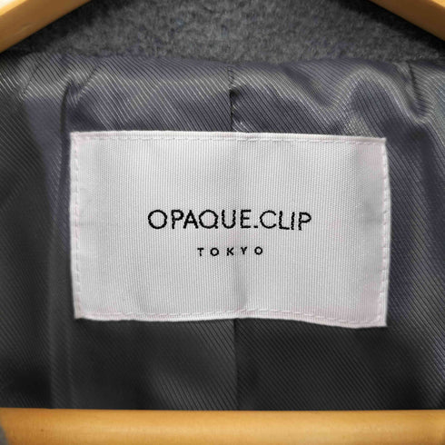 オペークドットクリップ OPAQUE.CLIP ウールカシミヤブレンド ミドルピーコート レディース JPN:38